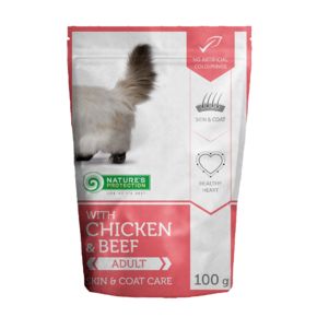 NP Skin & Coat Care - здоровье кожи и шерсти с курицей и говядиной 100 г